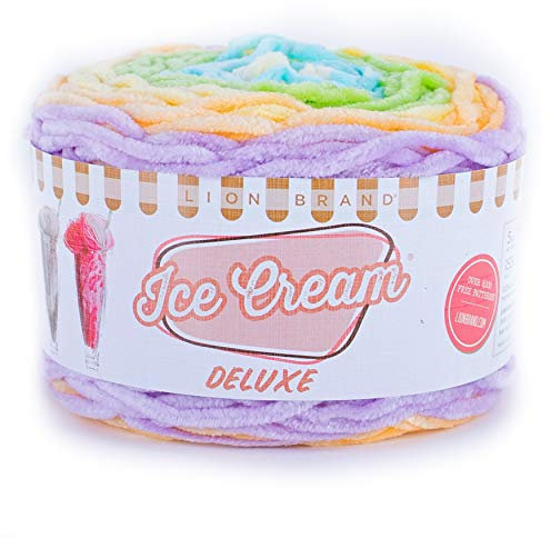 Lion Brand Yarn 912-220 Ice Cream Deluxe Yarn, Ortley