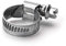 HS 130 Lüdecke Hose Clamps Worm Thread Hose Binding Steel Clamping Range 110-130 mm Pack of 10