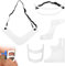 5-teiliges Bartformungswerkzeug-Haarschnitt-Set, Bart-Haaransatz-Formungswerkzeug-Set für Männer, Haar-Ziegenbart und Halsausschnitt-Rasur, Bartführung, Formwerkzeug, Bart-Styling-Former