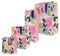 Hallmark Lot de sacs cadeaux et sacs à bouteilles pour plusieurs occasions – 1 grand, 1 moyen et 1 petit sac cadeau, et 1 sac à bouteille en 4 motifs floraux