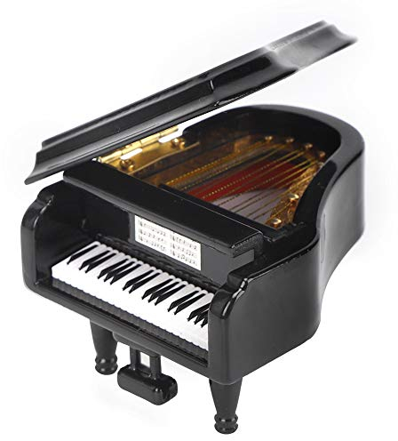 Qcwwy Puppenhaus-Miniatur-Klavier, Mini-Musikinstrument-Klavier für 1/12 Puppenhaus-Möbel, Dekoration, Ornamente, Puppenhaus-Möbel, Zubehör, Modell
