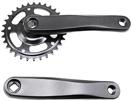 CNRTSO Einzelne Geschwindigkeit Klapprad Crankset 32T * 170mm Aluminiumlegierung Kettenblatt Kette Wheel Kurbel Set Fahrradzubehör Fahrrad Kurbelgarnitur