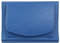 Mini Portemonnaie Damen mit Münzfach, Reise Geldbeutel, klein viele Fächer, Leder blau, RFID Blocker | Geldbörse Portmonee Reisebrieftasche Damengeldbörse Damenportemonnaie Damengeldbeutel Slim Wallet
