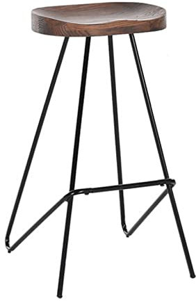 JCjoN Vintage Bar Hocker kurz Höhe 73cm Industrial Style Stuhl Hüfte Kurve Design Küche Esszimmer Hocker extra Gast Stuhl Traglast 200kg