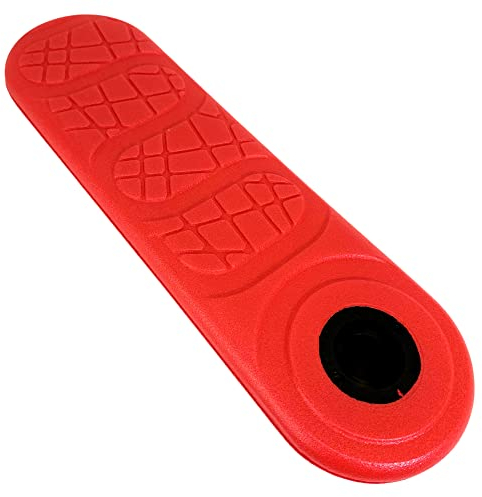 Indo 2.0 Trampolin Stunt-Scooter I 40-79cm Gesamthöhe I Indoor & Outdoor I Trick I Trainer I+ Fantic26 Sticker (X70 Ersatz-Deck Rot)