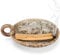 BEYLAB Soporte de Incienso Salvia Blanca para Soporte Varillas Incienso cerámica, Soporte Palo Santo, Cuenco Incienso, Velas, Manchas, Quemador Incienso, decoración Minimalista (Marrón Amarillento)