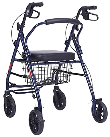 Rollator für ältere Menschen – klappbarer Gehhilfe aus Aluminium, höhenverstellbare Gehhilfe für ältere Menschen
