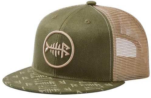 Bassdash Cappello Trucker a Tesa Piatta Regolabile Snapback Hat Mesh Back per Uomini Donne Pesca Caccia
