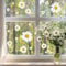 Wandtattoo Loft Fensterbilder Frühling mit Kamille Oster Motiv – A4 Bogen, Wiederverwendbar – Frühlingsdeko Fenster, Frühlingsbild Fenster, Fensterdeko Frühling, Fensterfolie Frühling Selbstklebend
