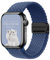 Hinnwer Cinturino Intrecciato per Apple Watch 44mm/ 45mm/ 42mm/ 49mm, Elastico Sportivo Nylon Cinturini con Chiusura Magnetica per iWatch Ultra 2 Ultra SE 2 SE Series 10 9 8 7 6 5 4 3 2 1 Blu Notte