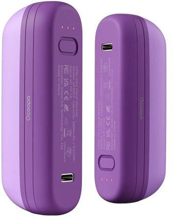 OCOOPA Handwärmer Taschenwärmer UT2S Mini, 5200mAh, Handwärmer Magnetisch Elektrisch 2er Set, Taschenofen Wiederverwendbar, Outdoor Camping Gadgets für Wärme, Geschenke für Frauen und Männer