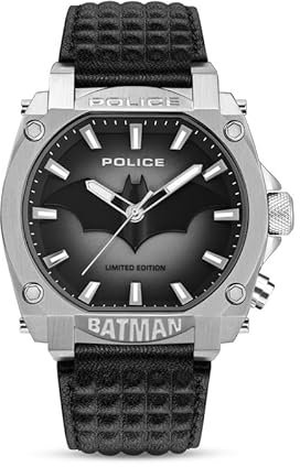 Police Herren Analog Quarz Uhr mit Leder Armband PEWGD0022603