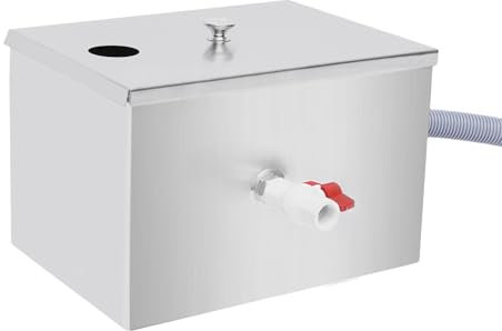 perfk Bac à en acier inoxydable, bac à commercial pour café, cuisine, restaurant, 35x20x20cm