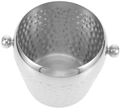 Ciieeo Cubo De Hielo De Acero Inoxidable para Enfriar Bebidas Cubo Metálico para Hielo para Fiestas y Cervezas De Bar