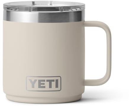 YETI Rambler Tumbler, Vaccum Insulated Stainless Steel Tumbler with Magslider Lid, Firefly Yellow, 10 oz (295 ml)