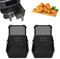 2 pieces hot air fryer silicone mould fit for AF400/AF451 9.5L, fit for Ninja SL400, fit for Tower T17088 / T17100 9L, fit for Cookwise AF2-40D06, splash guard fit for Ninja Foodi AF400 /AF451/DZ401