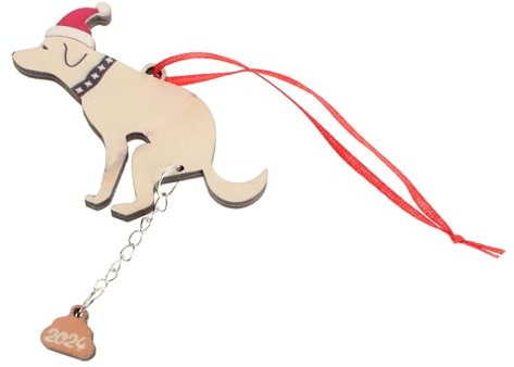 Alipis Weihnachtsbaumschmuck Aus Holz Für Hunde Lustige Hundeoramente Als Dekoration Für Weihnachtsbaum Für Hundeliebhaber