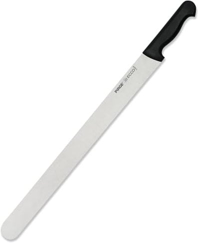Pirge Ecco Dönermesser 55 cm Schwarz Harter Stahl - Aufschnittmesser - Schärfstes Döner Langmesser - Fleischmesser - BBQ Messer - Edelstahl Profi Küchenmesser - Ergonomisches Griffdesign