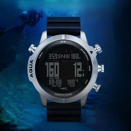 Juroupi Orologio Subacqueo Digitale da Uomo Orologio da Computer Subacqueo Orologi da Polso da Uomo con Bussola Altimetro Barometro