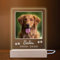 INDIGOS UG - LED Lampe personalisiert - Gedenktafel - hoch, Bild groß - Haustier, Hund, Katze - Wunschbild, Wunschtext - personalisierte Lampe - Geschenk, Familie - optionale Lampe warmweiß