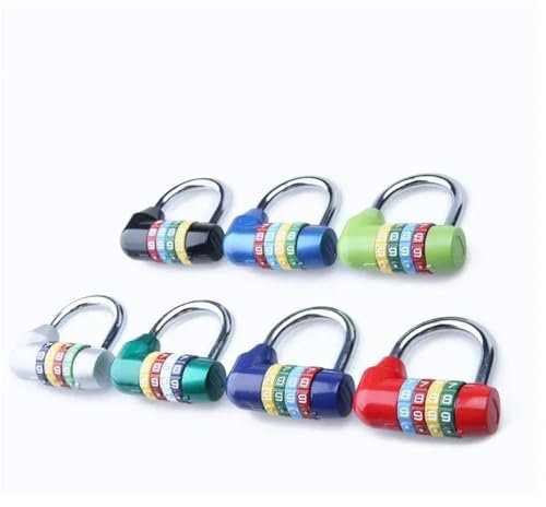 Cadenas à combinaison de 4 lettres, Code mot de passe, serrure for porte, armoire, tiroir, vélo, moto, casier d'étudiant, MMS61, 1 pièce(SKY BLUE)