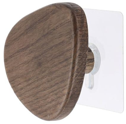 Tendance - Patere bois forme galet grand modele - marron