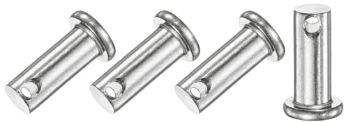 M METERXITY 4er-Pack Einloch Bolzen M8 x 25mm Flachkopf Bolzen | Scharnierbolzen, 304 Edelstahl, Für Mechanische Verbindungen/Festteile/Schiffstakelage, Wiederverwendbarer