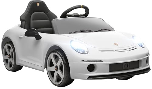 AIYAPLAY Macchina Elettrica per Bambini 3-5 Anni Licenza RUF GT Bianco