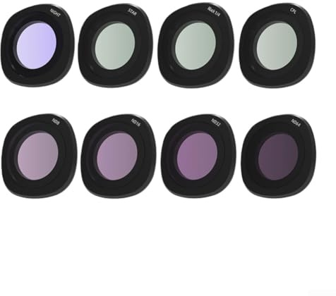 ND Filter Set, mehrfach beschichtete ND-Filter, CPL Filter-Set für DJI NEO2 Drohnen Zubehör, inklusive ND8 ND16 ND32 ND64 CPL UV sowie Spezialfilter NIGHT STAR BLACK1/4(E)
