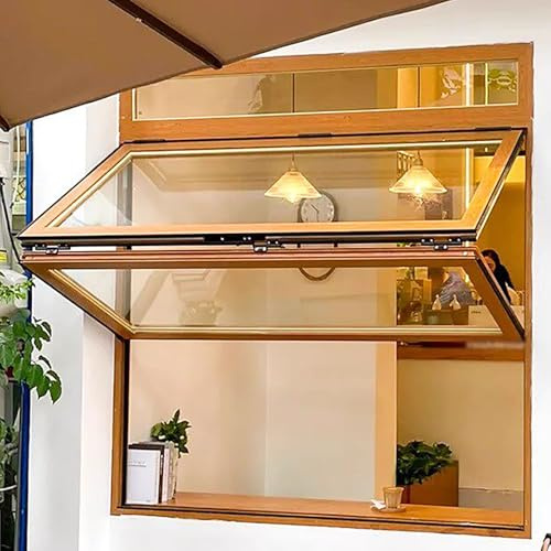 Finestra di servizio pieghevole a scorrimento verticale, finestra pieghevole for alimenti, finestre di servizio in alluminio, finestre passanti for ristoranti(W12xH20in/30x50cm)