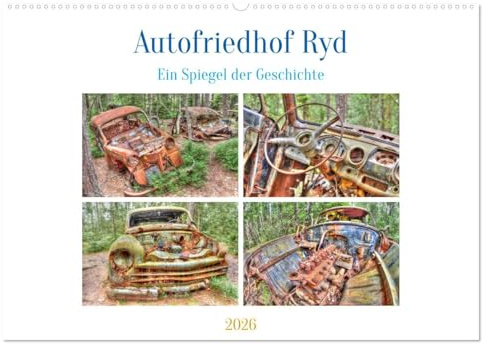 Autofriedhof Ryd (Wandkalender 2026 DIN A2 quer), CALVENDO Monatskalender: Ein Autofriedhof als historisches Museum (CALVENDO Technologie)