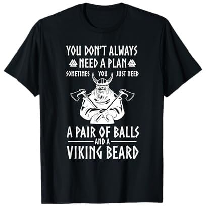 Viking Warrior Walhalla Axe Raven Scandinavia Gift T-Shirt
