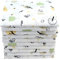 M.M.C. Mulltücher mit Natur Motiven 10er Pack| Spucktücher Baby | Stoffwindeln 70x80 | Mullwindeln | Öko-Tex (Bäume)