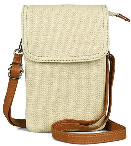 befen Small Crossbody Phone Bag Purse, Soft Cross Body Shoulder Bag, Cell Phone Pouch Ladies Clutch Wallet Purse Bags and Handbags with Card Slots & Key Ring