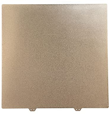 Gold PEI Stahlplatte für Ender 5 Plus | Textured Flexible Build Plate 377x370mm mit Magnetbasis PEI beschichtete Federstahlplatte für 3D Drucker