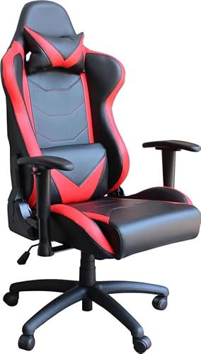 Sedia da Gaming Cm 69,5x71,5x121-129 h Rosso