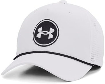 Under Armour Mens Drive Rope Snpbck Golf Cap White Mens
