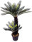 Cycas Palmier artificiel 100 cm avec 41 fronces de palmier en pot Plante artificielle comme vrai