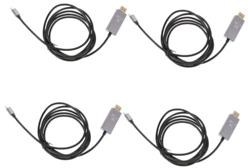 Gatuida 4pcs Usb c to Displayport Adapter Cable Type c to Cable for Projector Monitor Video Adapter