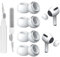 Ersatz Ohrstöpsel für Airpods Pro und AirPods Pro 2 mit Loch zur Geräuschreduzierung, 4 Paar Silikon Ohrstöpsel für Airpods Pro Aufsätze mit tragbarer Aufbewahrungsbox(XS/S/M/L)