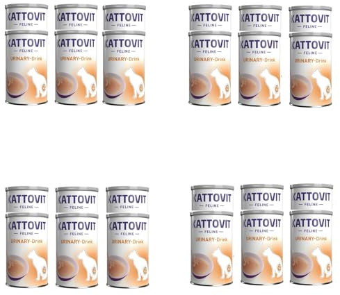 Kattovit Urinary Drink mit Huhn | 24er Pack | 24 x 135 ml | Ergänzungsfuttermittel für Katzen mit Struvitsteinrezidiven | Kann zur höheren Flüssigkeitsaufnahme beitragen