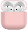Nemteur Hülle für AirPods 4, Thin Schützende Silikon Case für AirPods 4th 2024 (USB-C) Skin Front LED Sichtbar Silicone Cover, Rosa