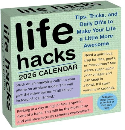 Life Hacks 2026 Day-to-Day Calendar
