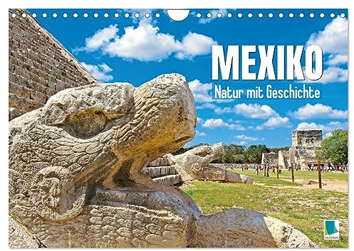Mexiko: Natur mit Geschichte (Wandkalender 2026 DIN A4 quer), CALVENDO Monatskalender: Monumente der Maya und Naturerlebnisse wie die Wasserfälle Agua Azul, das alles ist Mexiko (CALVENDO Orte)