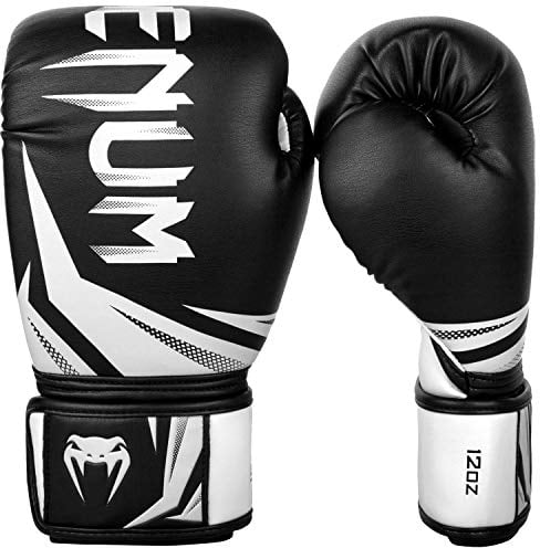 Venum Challenger 3.0 Guantes de Boxeo, Unisex Adulto, Negro/Blanco, 14 Oz