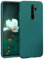 kwmobile Funda para Xiaomi Redmi Note 8 Pro Carcasa - Ultrafina de TPU y Silicona con Bordes elevados anticaídas - petróleo Mate