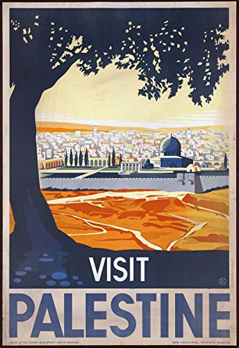Unbekannt Visit Palestine Kunstdruck, Poster, Format 50 x 70 cm, Papier, 300 g, digitalen Datei HD möglich. (Shop: Display evintage.fr.)