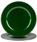 Argon Tableware Metallic Charger Plates - Green - 33cm - Pack of 6 - Metallic Finish Reusable Dining Table Setting Plates for Christmas, Party Celebrations, Restaurant Decor Placemats