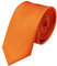 GASSANI Krawatte 6Cm Schmal Gestreift, Dünne Orange Grid Herrenkrawatte Zum Hemd Sakko Anzug, Slim Herren-Schlips Binder Mit Feinen Ripp-Streifen