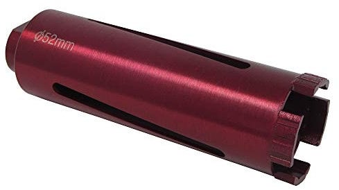 52mm 2 Dry Diamond Drilling Core Drill Bit with Turbo Segments with a 1/2 BSP Female Thread